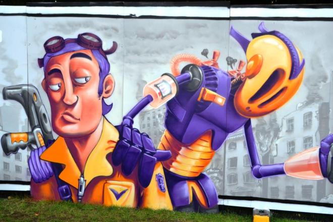 Size Two and Laura Schindler, Upfest, Bristol, July 2017