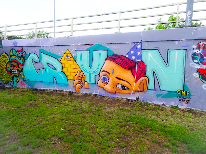 Kid Crayon, M32 roundabout, Bristol, June 2020