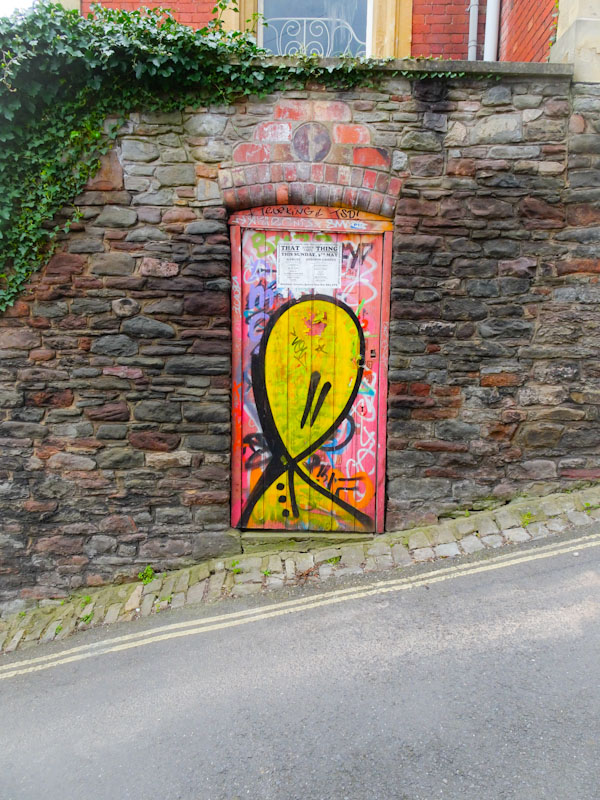 Tagged door (that tag again), St Werburghs, Bristol, March 2020