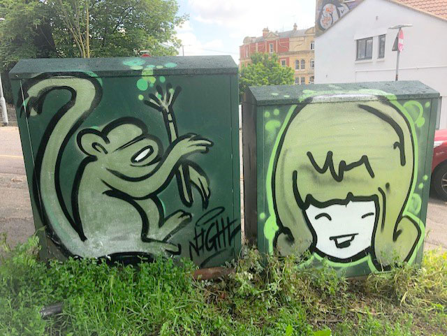 Nightwayss and Face 1st, Nine Trees Hill, Bristol, May 2021