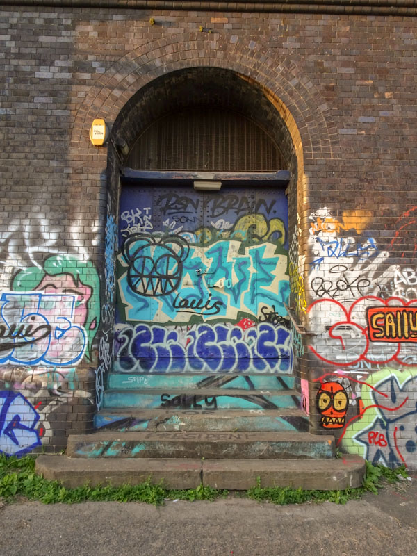 Warehouse door, Cumberland Basin, Bristol, August 2021